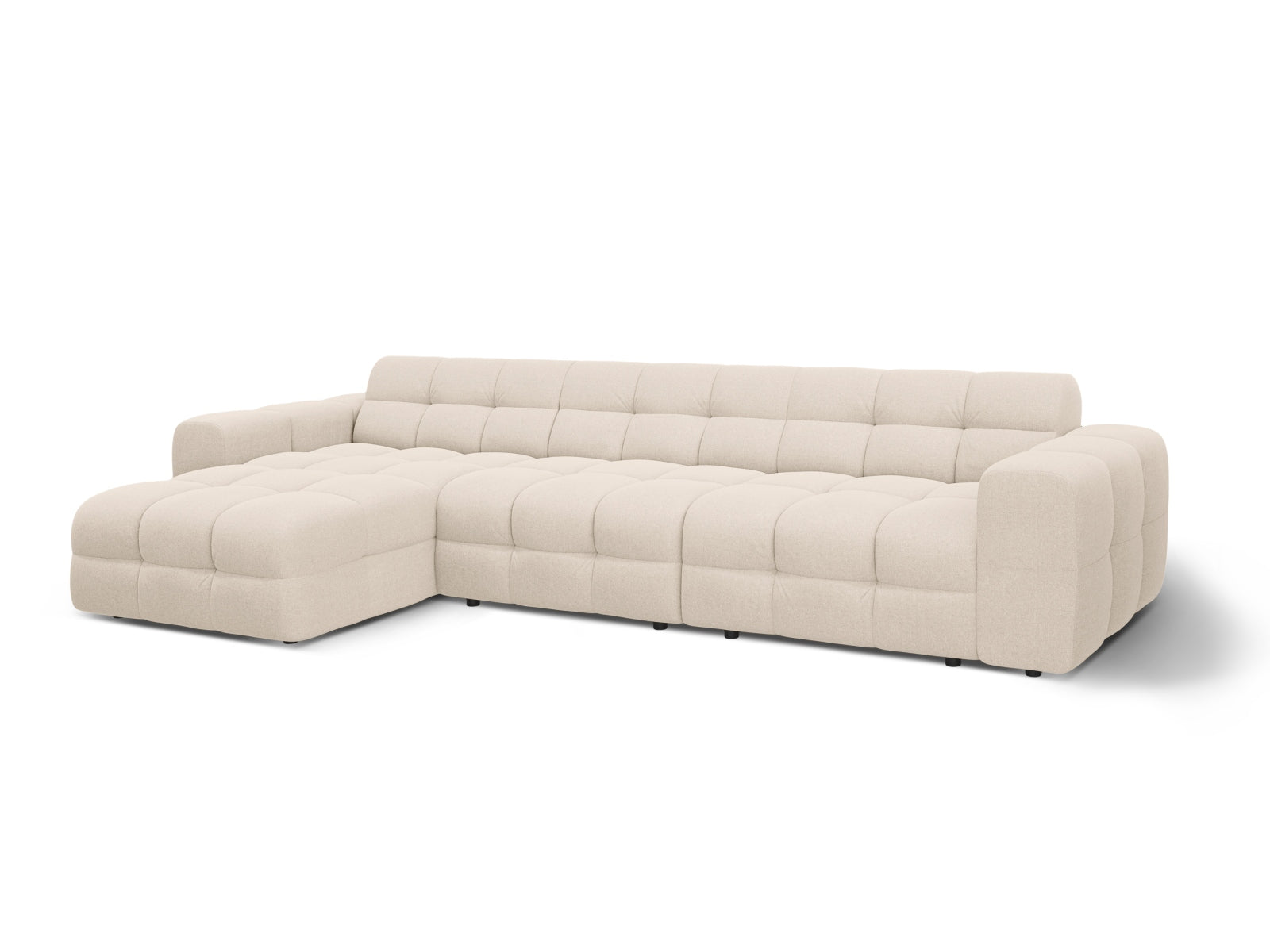 Entdecken Sie das Kendal Ecksofa links von Micadoni – ein modernes 5-Sitzer Sofa, perfekt für gemütliche Abende und stilvolle Einrichtung.