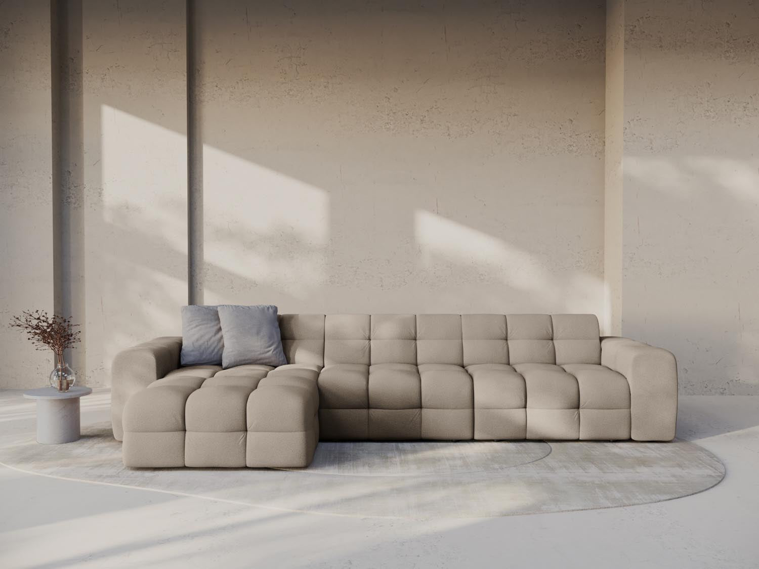 Entdecken Sie das Kendal Ecksofa links von Micadoni – stilvolles 5-Sitzer Sofa für Ihr modernes Zuhause, perfekt für gemütliche Stunden und elegantes Wohnen.