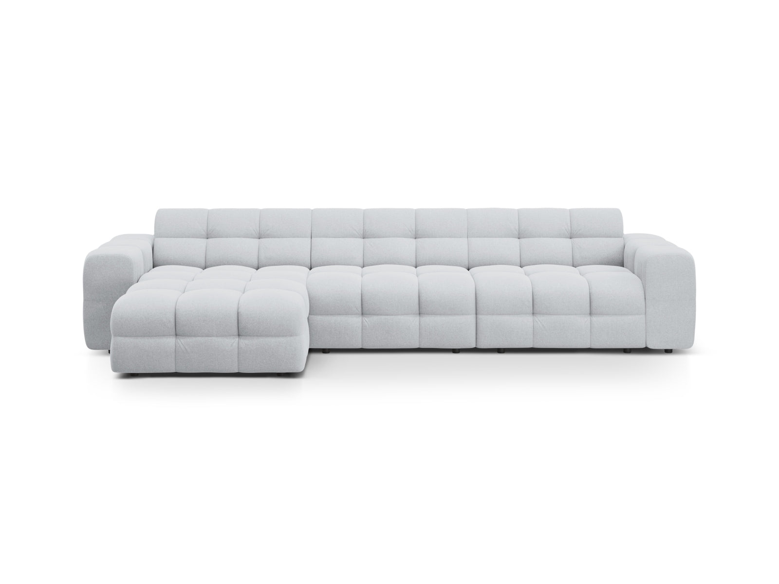 Kendal Ecksofa links 5 Sitzer in Light Grey-Ottawa präsentiert im Onlineshop von KAQTU Design AG. L-Sofa links ist von Micadoni
