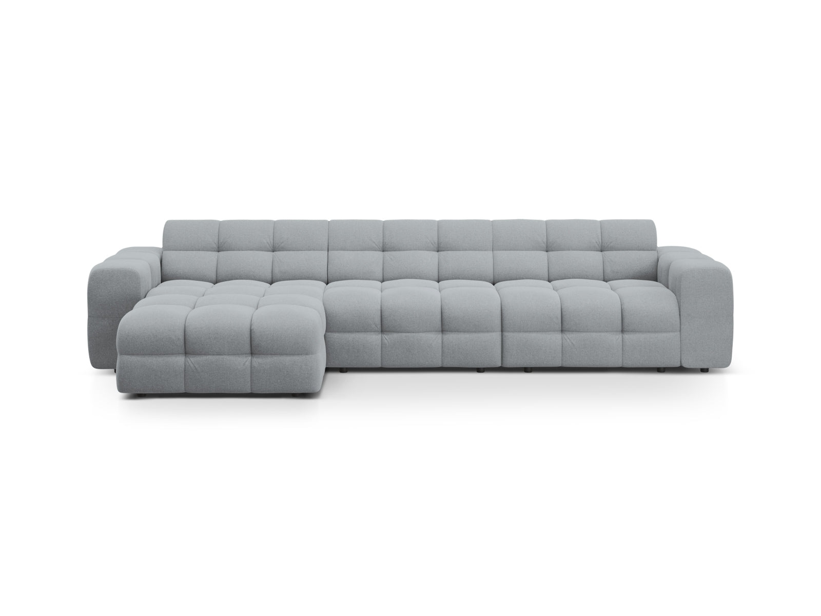 Kendal Ecksofa links 5 Sitzer in Platinum-Ottawa präsentiert im Onlineshop von KAQTU Design AG. L-Sofa links ist von Micadoni