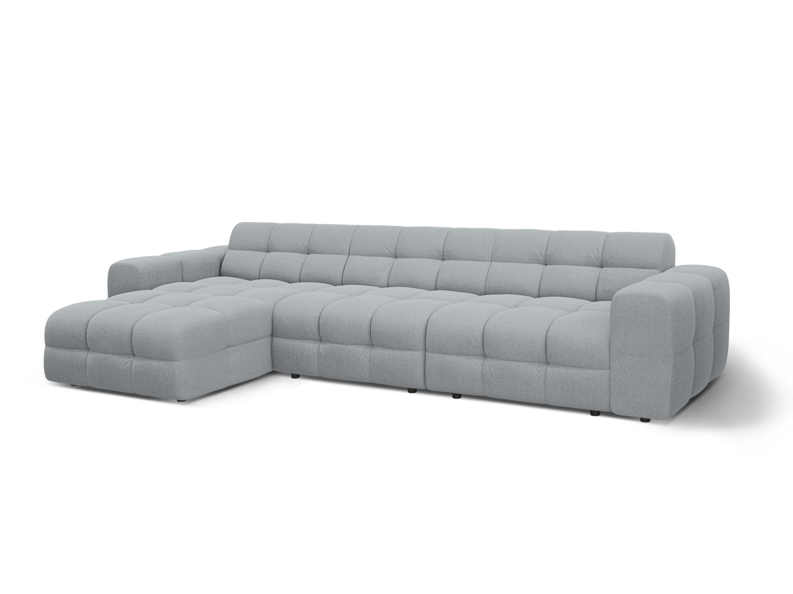 Entdecken Sie das Kendal Ecksofa links von Micadoni – stilvolles 5-Sitzer Sofa für Ihr modernes Zuhause, perfekt für gemütliche Stunden und elegantes Wohnen.