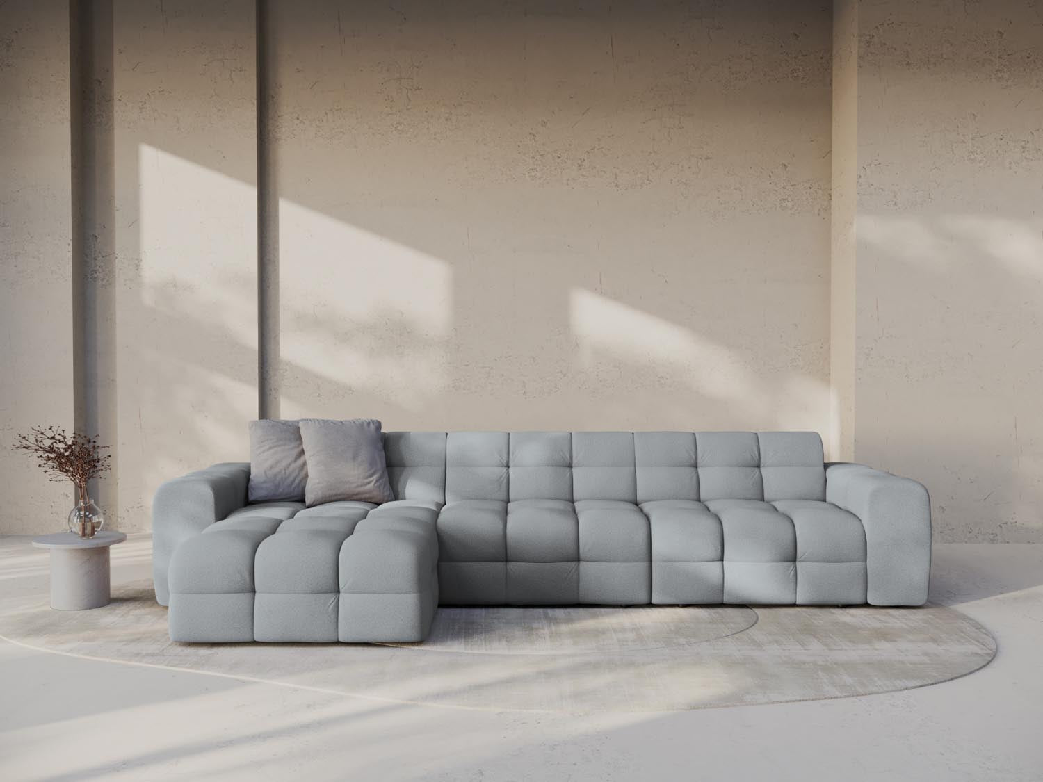Erleben Sie das Kendal Ecksofa links von Micadoni – ein elegantes 5-Sitzer Sofa, ideal für entspannte Abende und modernes Wohndesign.