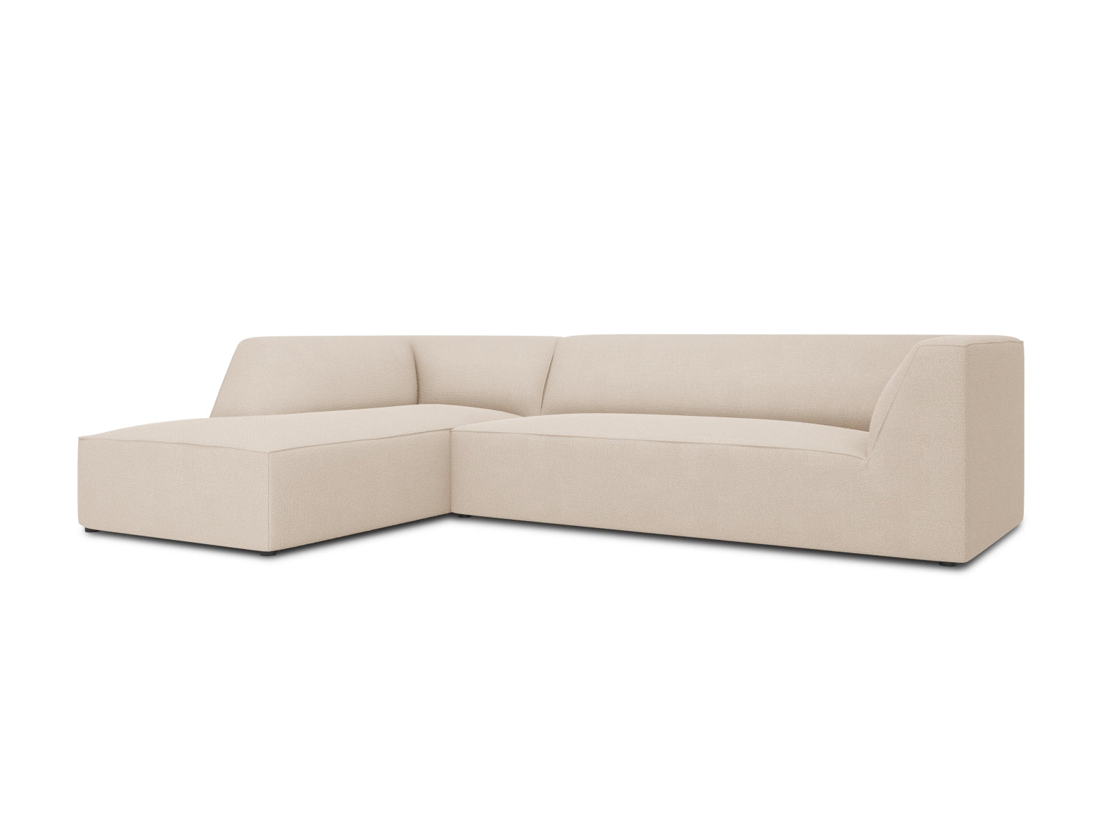 Erleben Sie das Ruby Modulare Ecksofa links 4 Sitzer von Micadoni – ein elegantes, anpassbares Sofa, das höchsten Sitzkomfort und praktische Lösungen für Ihr Wohnzimmer bietet.