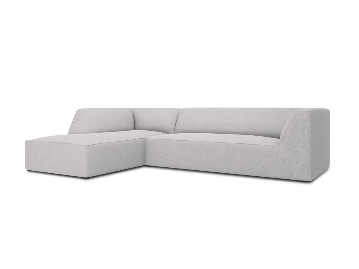 Ruby Modulares Ecksofa links 4 Sitzer in Light Grey-Ottawa präsentiert im Onlineshop von KAQTU Design AG. Ecksofa links ist von Micadoni
