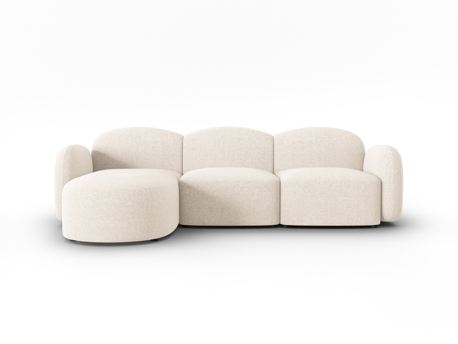 Blair Ecksofa links 4 Sitzer in Light Beige Melange präsentiert im Onlineshop von KAQTU Design AG. Ecksofa links ist von Micadoni