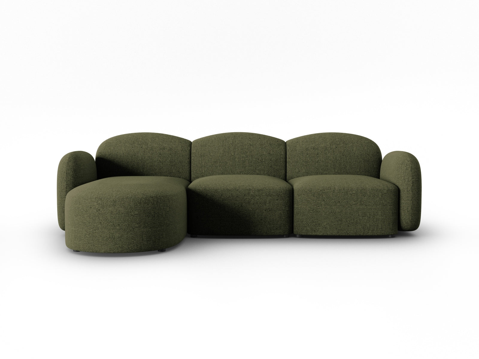 Blair Ecksofa links 4 Sitzer in Green Melange präsentiert im Onlineshop von KAQTU Design AG. Ecksofa links ist von Micadoni