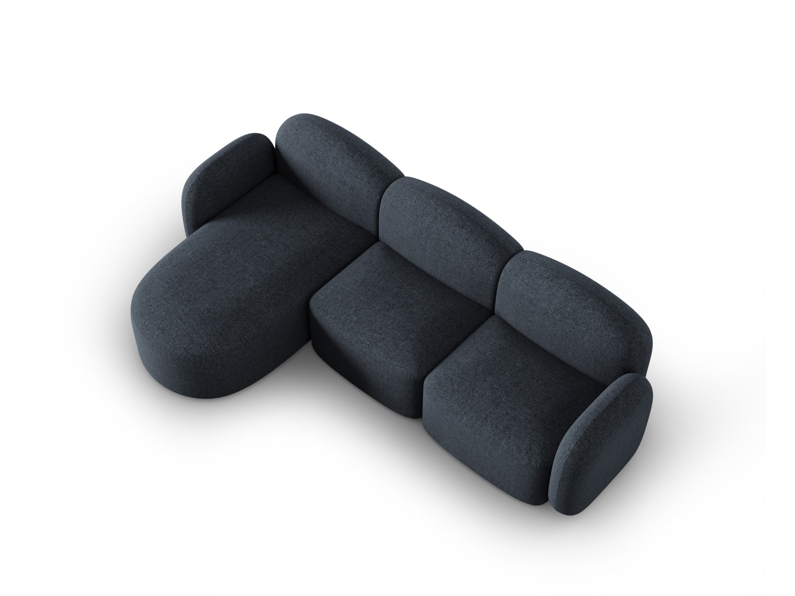 Entdecken Sie das elegante Blair Ecksofa links von Micadoni. Dieses 4-Sitzer Sofa kombiniert hochwertigen Velours mit zeitgemässem Stil für Ihr Wohnzimmer.