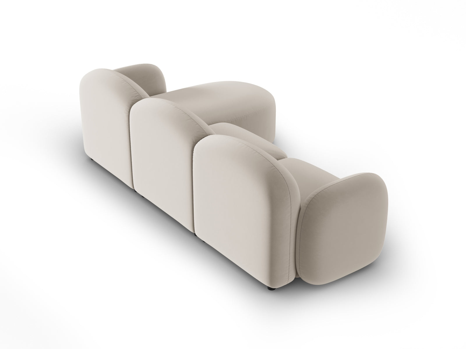 Erleben Sie das stilvolle Blair Velour links Ecksofa 4-Sitzer von Micadoni – ideal für Ihr modernes Wohnzimmer, vereint Komfort und Eleganz.