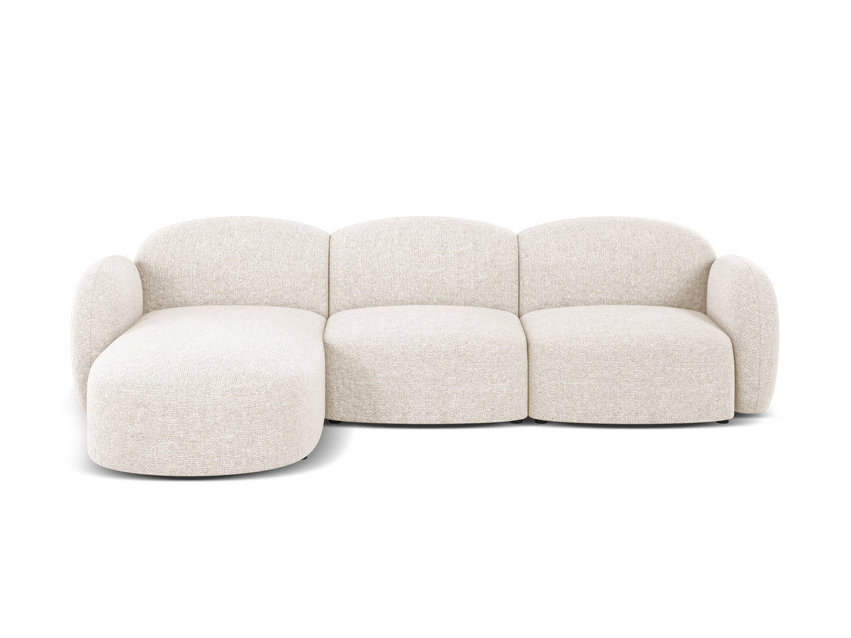 4-Sitzer Ecksofa links Blair in Light Beige-Eden präsentiert im Onlineshop von KAQTU Design AG. L-Sofa links ist von Micadoni