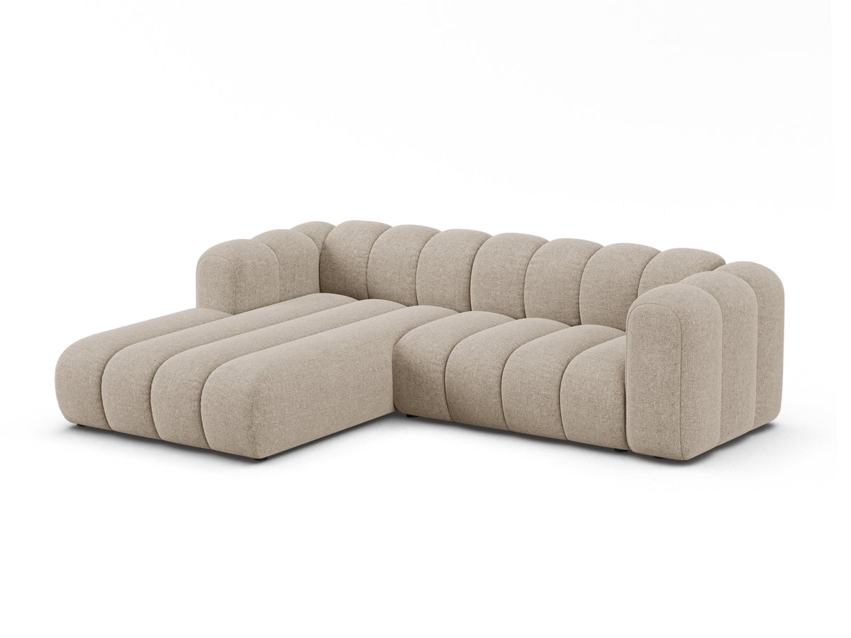 Lupine Modulares Ecksofa links 4 Sitzer in Dark Beige-Eden präsentiert im Onlineshop von KAQTU Design AG. Ecksofa links ist von Micadoni