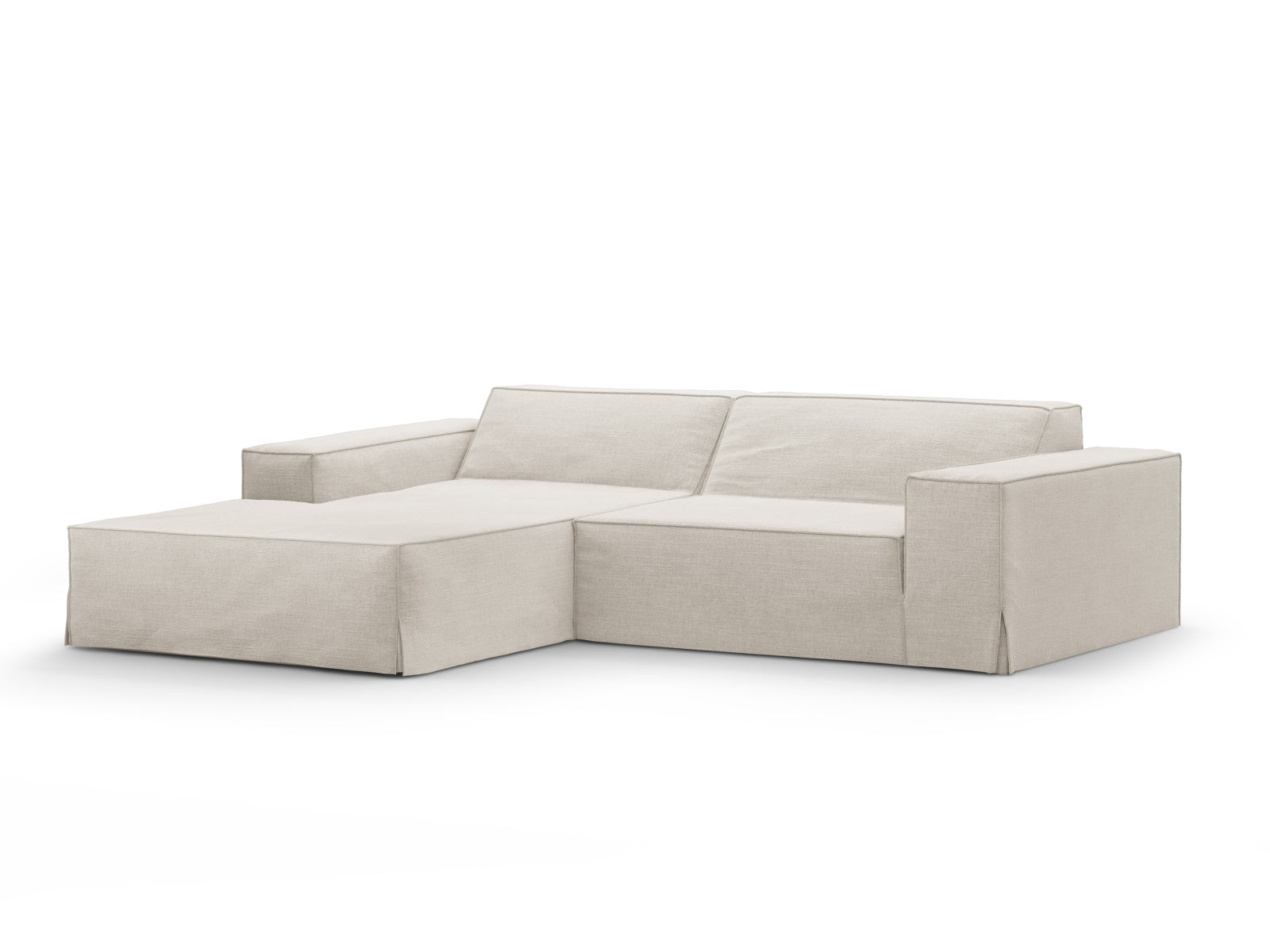 Jodie Modulares Ecksofa links 3 Sitzer in Natural präsentiert im Onlineshop von KAQTU Design AG. Ecksofa links ist von Micadoni