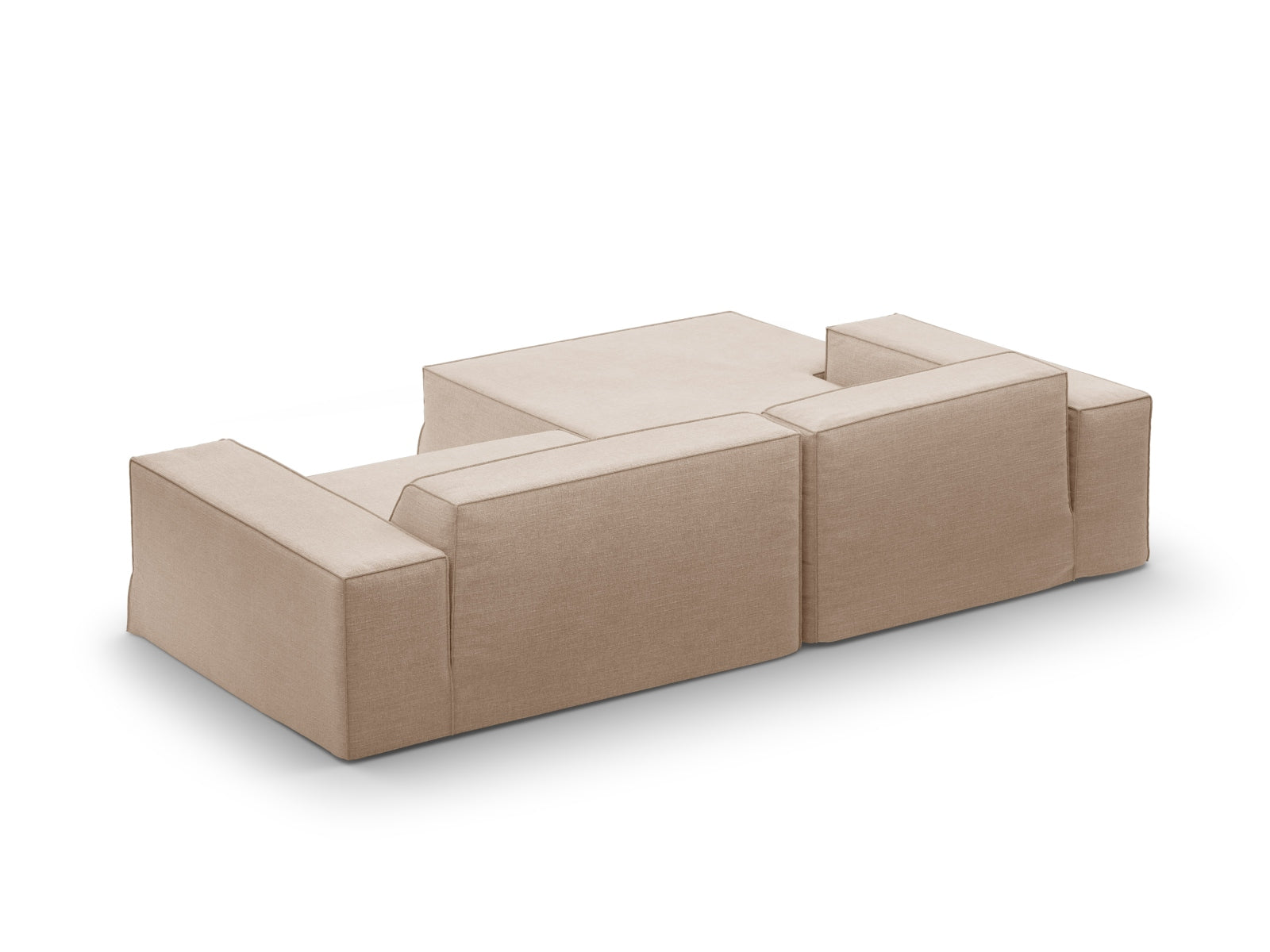 Jodie Modulares Ecksofa links 3 Sitzer in Sand präsentiert im Onlineshop von KAQTU Design AG. Ecksofa links ist von Micadoni