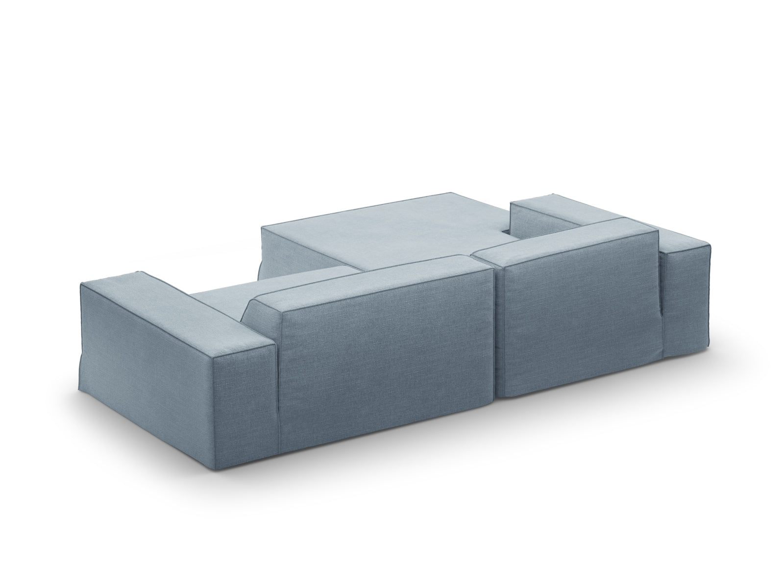 Jodie Modulares Ecksofa links 3 Sitzer in Muted Blue präsentiert im Onlineshop von KAQTU Design AG. Ecksofa links ist von Micadoni
