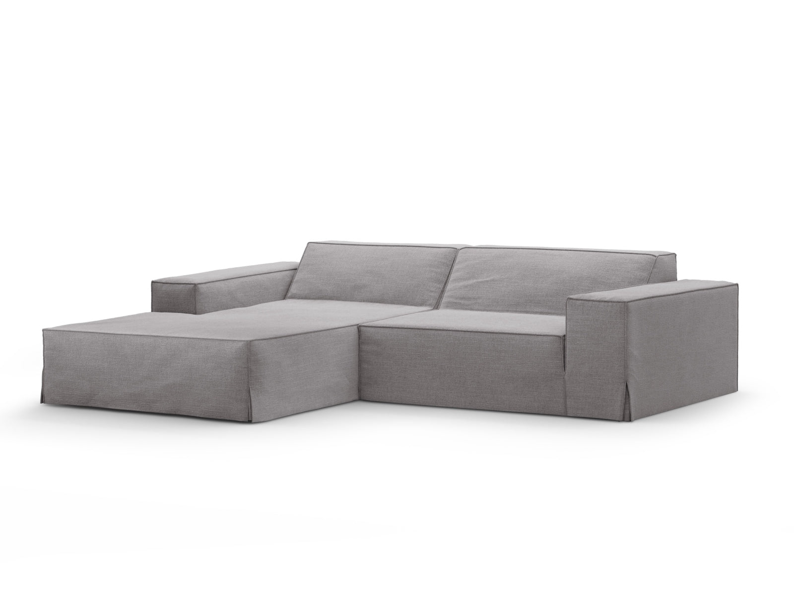 Jodie Modulares Ecksofa links 3 Sitzer in Warm grey präsentiert im Onlineshop von KAQTU Design AG. Ecksofa links ist von Micadoni