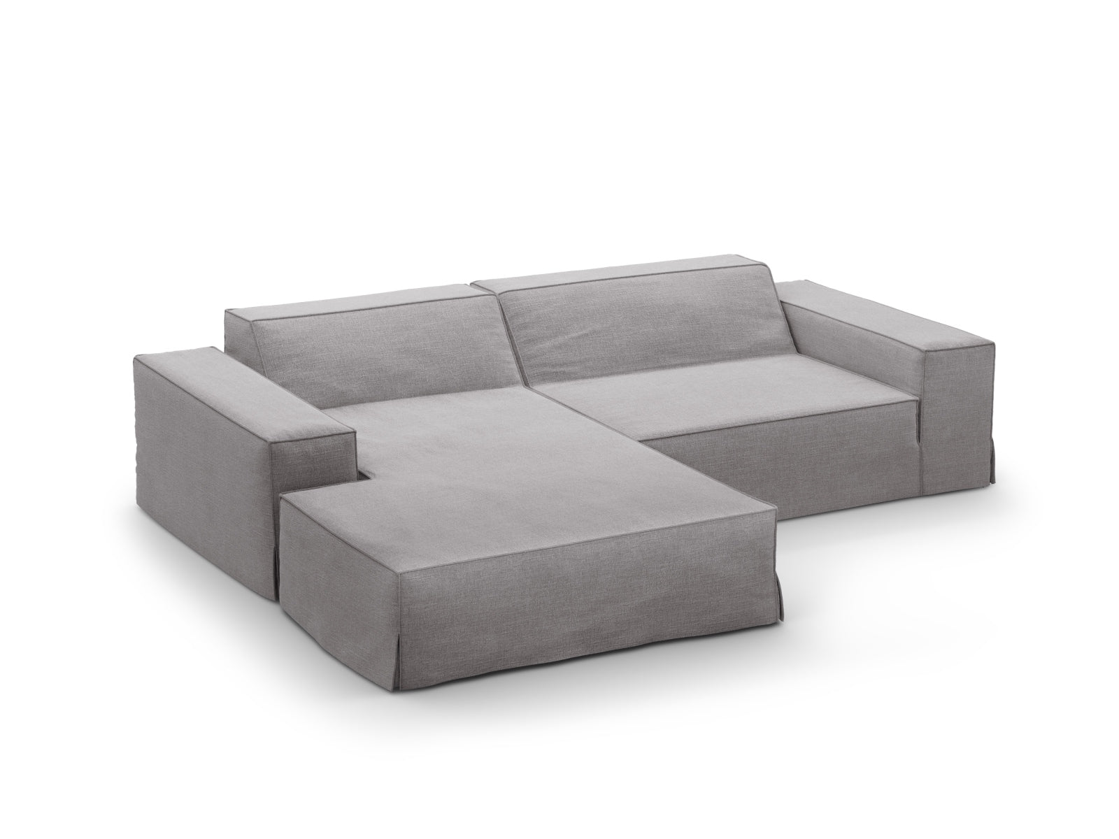 Jodie Modulares Ecksofa links 3 Sitzer in Warm grey präsentiert im Onlineshop von KAQTU Design AG. Ecksofa links ist von Micadoni