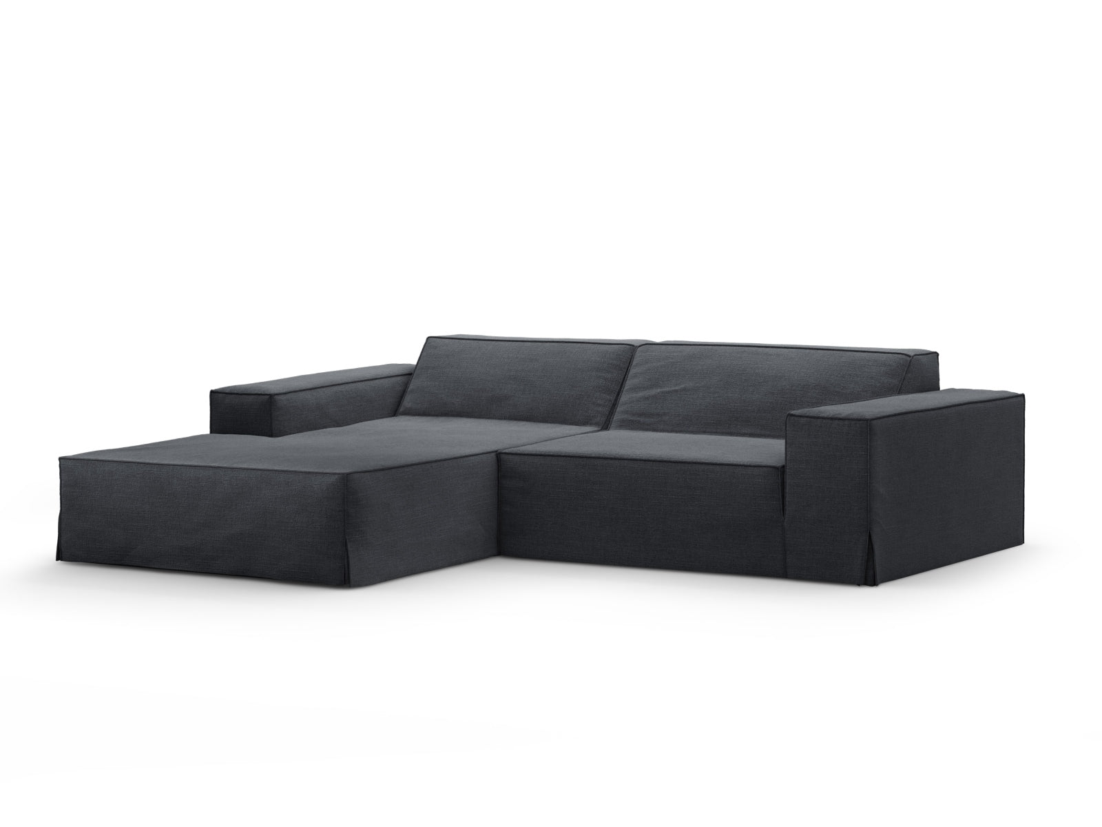 Jodie Modulares Ecksofa links 3 Sitzer in Grey And Blue präsentiert im Onlineshop von KAQTU Design AG. Ecksofa links ist von Micadoni