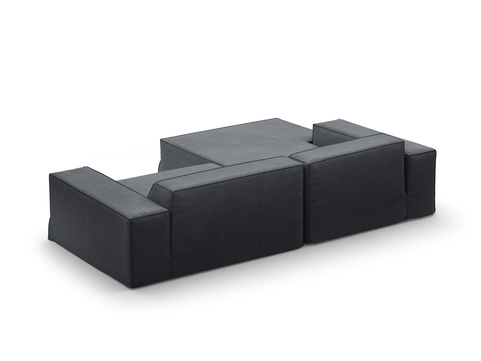 Jodie Modulares Ecksofa links 3 Sitzer in Grey And Blue präsentiert im Onlineshop von KAQTU Design AG. Ecksofa links ist von Micadoni