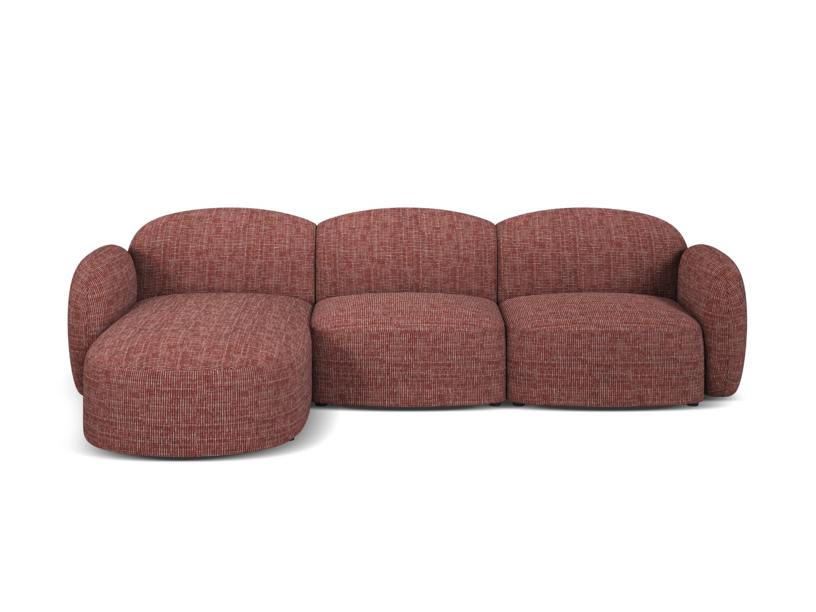 4-Sitzer Ecksofa links Blair in Red-Baltimore präsentiert im Onlineshop von KAQTU Design AG. Ecksofa links ist von Micadoni