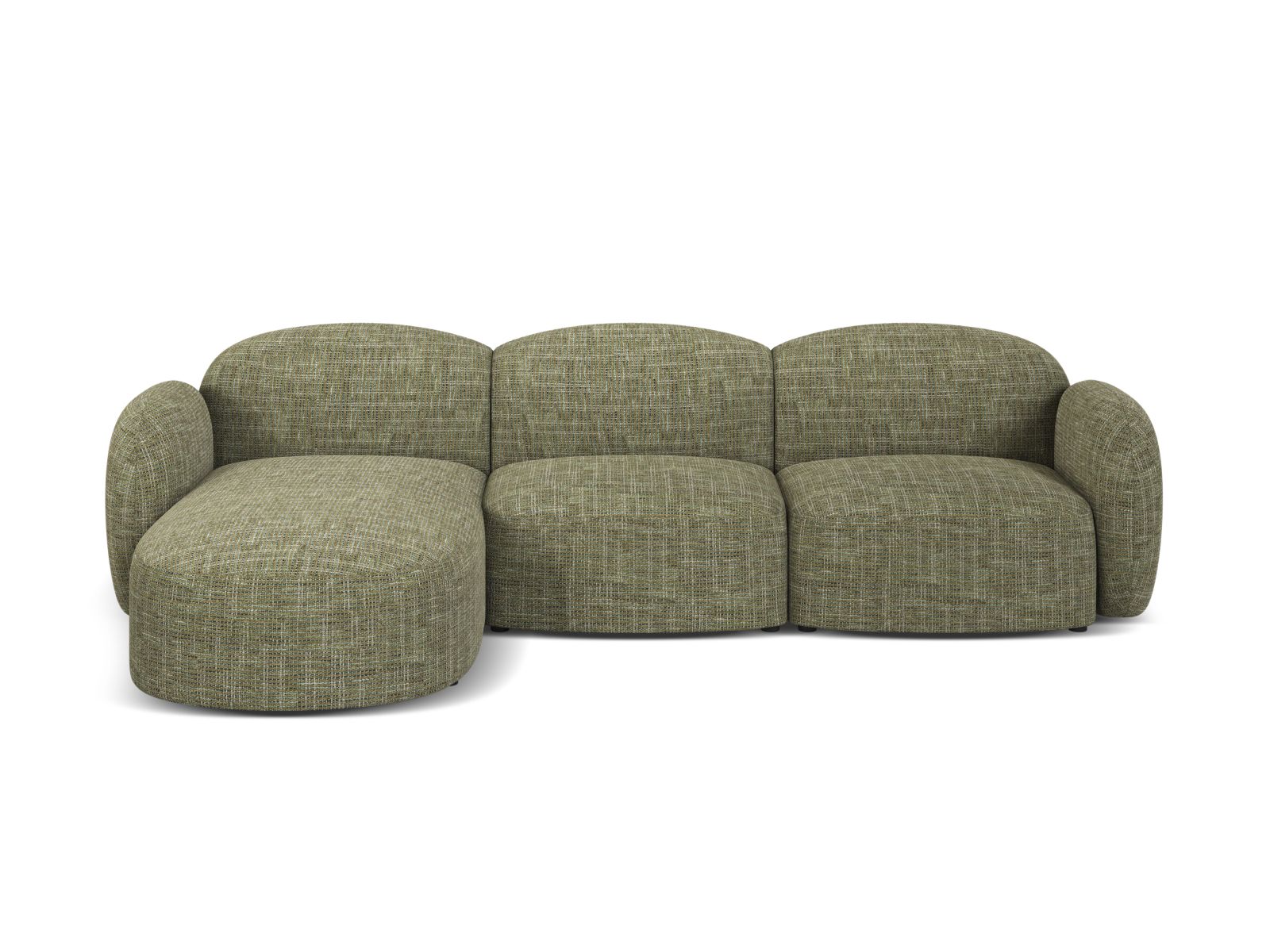 4-Sitzer Ecksofa links Blair in Olive-Baltimore präsentiert im Onlineshop von KAQTU Design AG. Ecksofa links ist von Micadoni