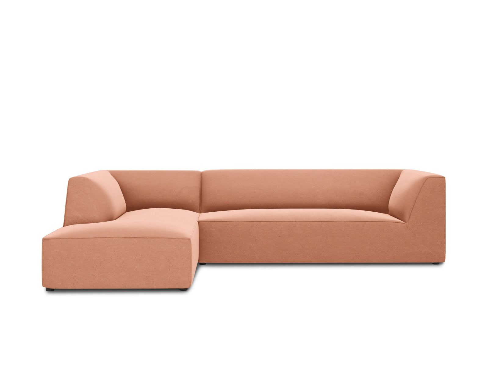 Ruby Velour modulares Ecksofa links 4 Sitzer in Pink präsentiert im Onlineshop von KAQTU Design AG. Ecksofa links ist von Micadoni
