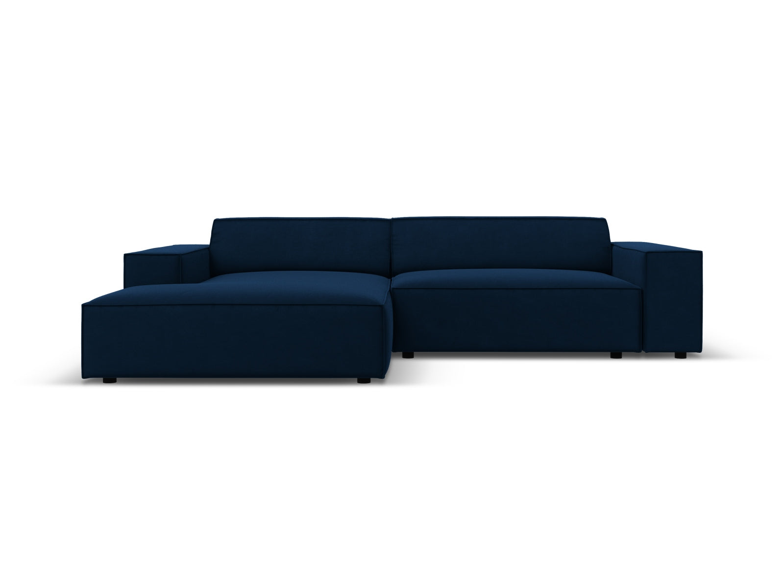 Modulares Ecksofa Jodie Velour in elegantem Design, linksseitig, 3-Sitzer von Micadoni, perfekt für moderne Wohnkonzepte und entspannte Stunden.