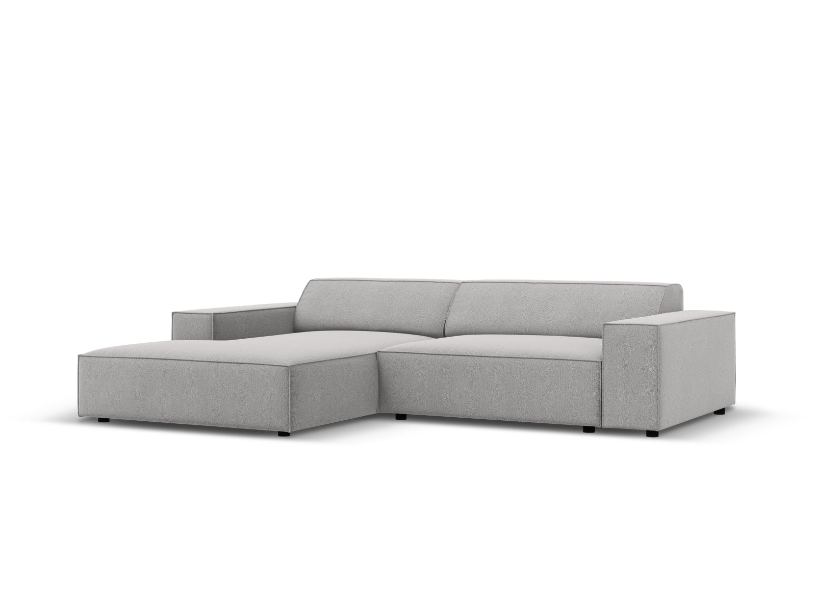 Entdecken Sie das stilvolle Jodie Ecksofa links 3 Sitzer von Micadoni – perfekt für Komfort und individuelle Gestaltung in Ihrem Wohnzimmer.