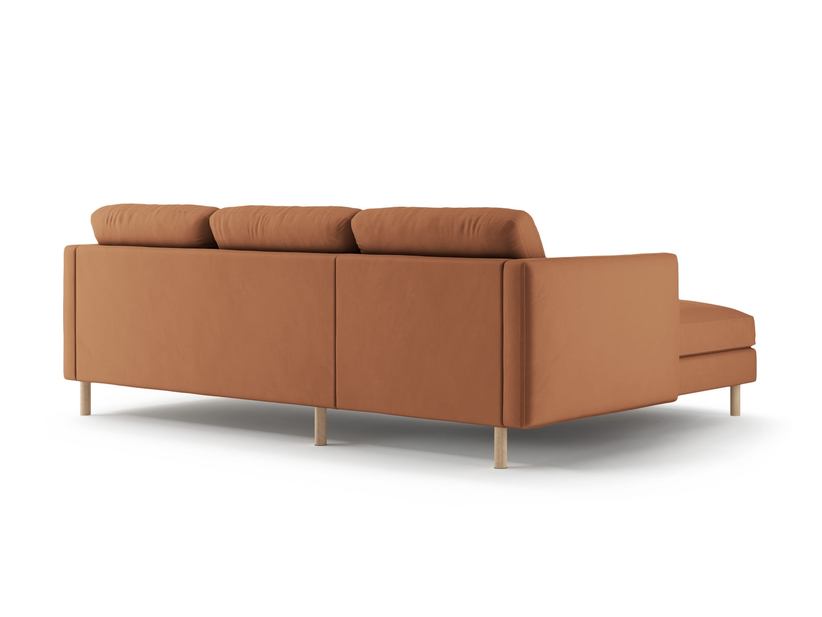 Entdecken Sie das Eden Velour links Ecksofa 3 Sitzer von Micadoni: Hochwertiges Velours, modernes Design und optimaler Komfort für Ihr Zuhause.