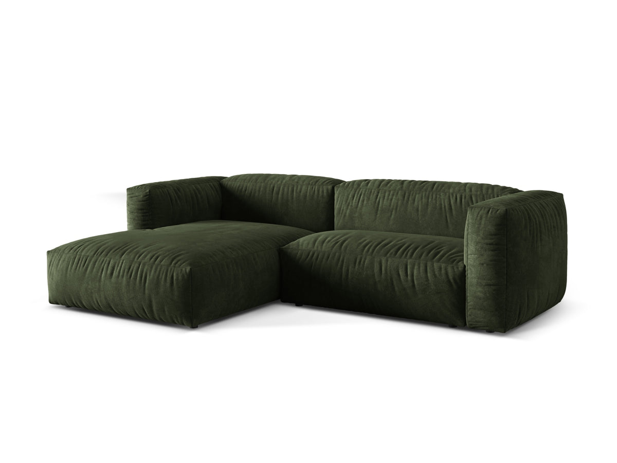 Martina Modulares Ecksofa links 2 Sitzer in Green-Vogue präsentiert im Onlineshop von KAQTU Design AG. L-Sofa links ist von Micadoni