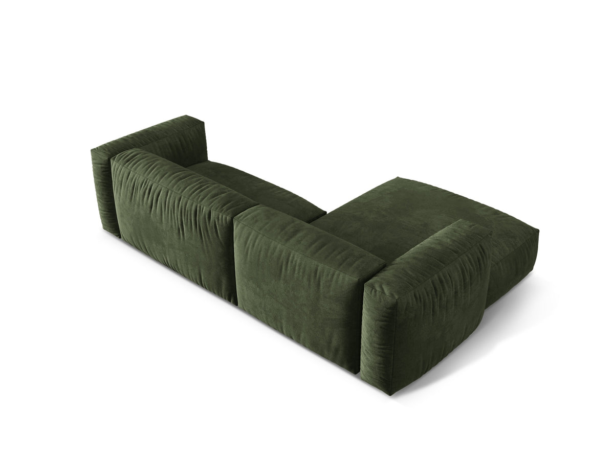 Martina Modulares Ecksofa links 2 Sitzer in Green-Vogue präsentiert im Onlineshop von KAQTU Design AG. L-Sofa links ist von Micadoni
