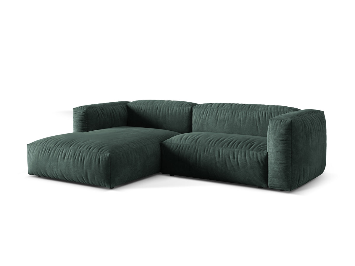 Martina Modulares Ecksofa links 2 Sitzer in Petrol-Vogue präsentiert im Onlineshop von KAQTU Design AG. L-Sofa links ist von Micadoni