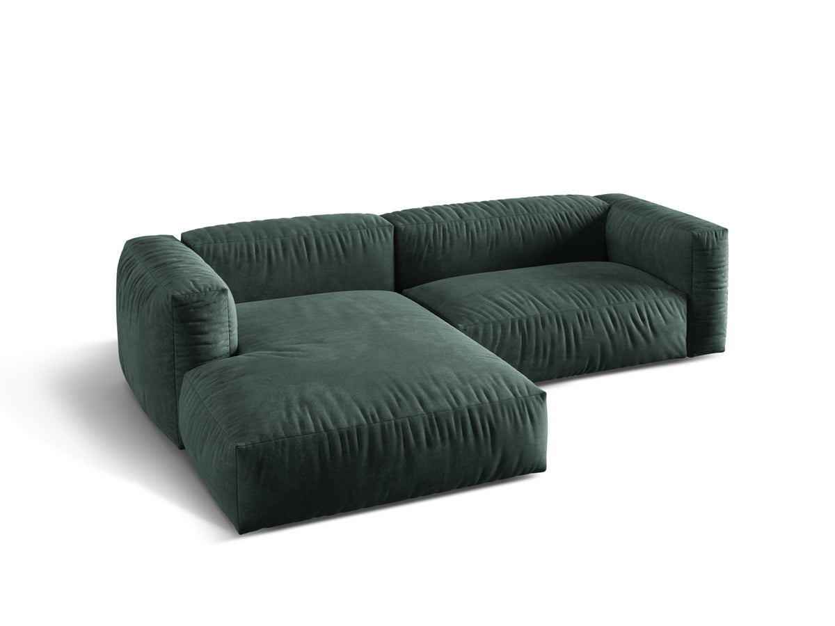 Martina Modulares Ecksofa links 2 Sitzer in Petrol-Vogue präsentiert im Onlineshop von KAQTU Design AG. L-Sofa links ist von Micadoni