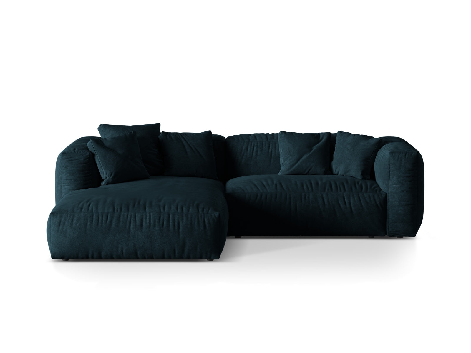 Martina Modulares Ecksofa links 2 Sitzer in Deep Petrol-Vogue präsentiert im Onlineshop von KAQTU Design AG. L-Sofa links ist von Micadoni