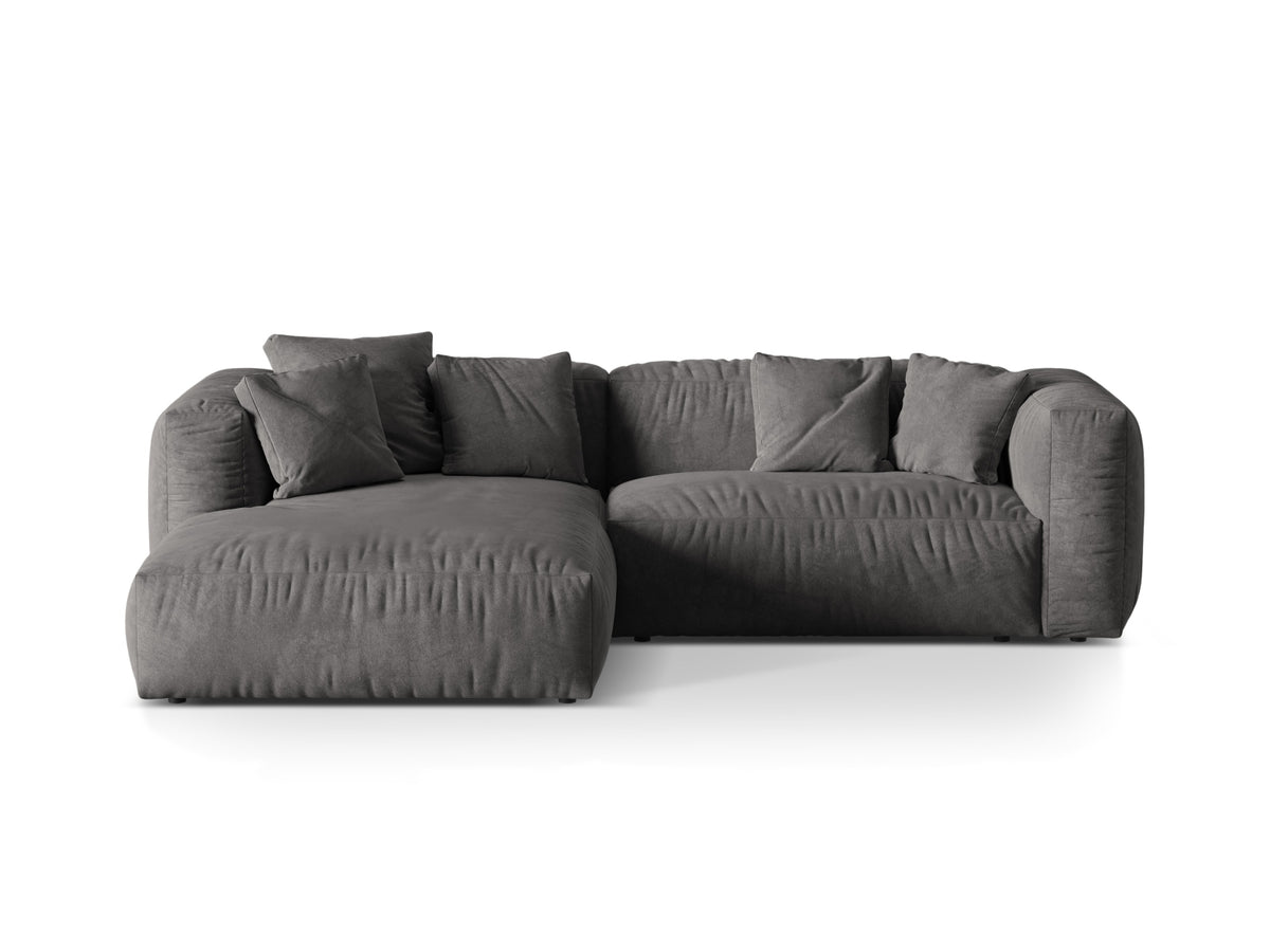 Martina Modulares Ecksofa links 2 Sitzer in Grey-Vogue präsentiert im Onlineshop von KAQTU Design AG. L-Sofa links ist von Micadoni