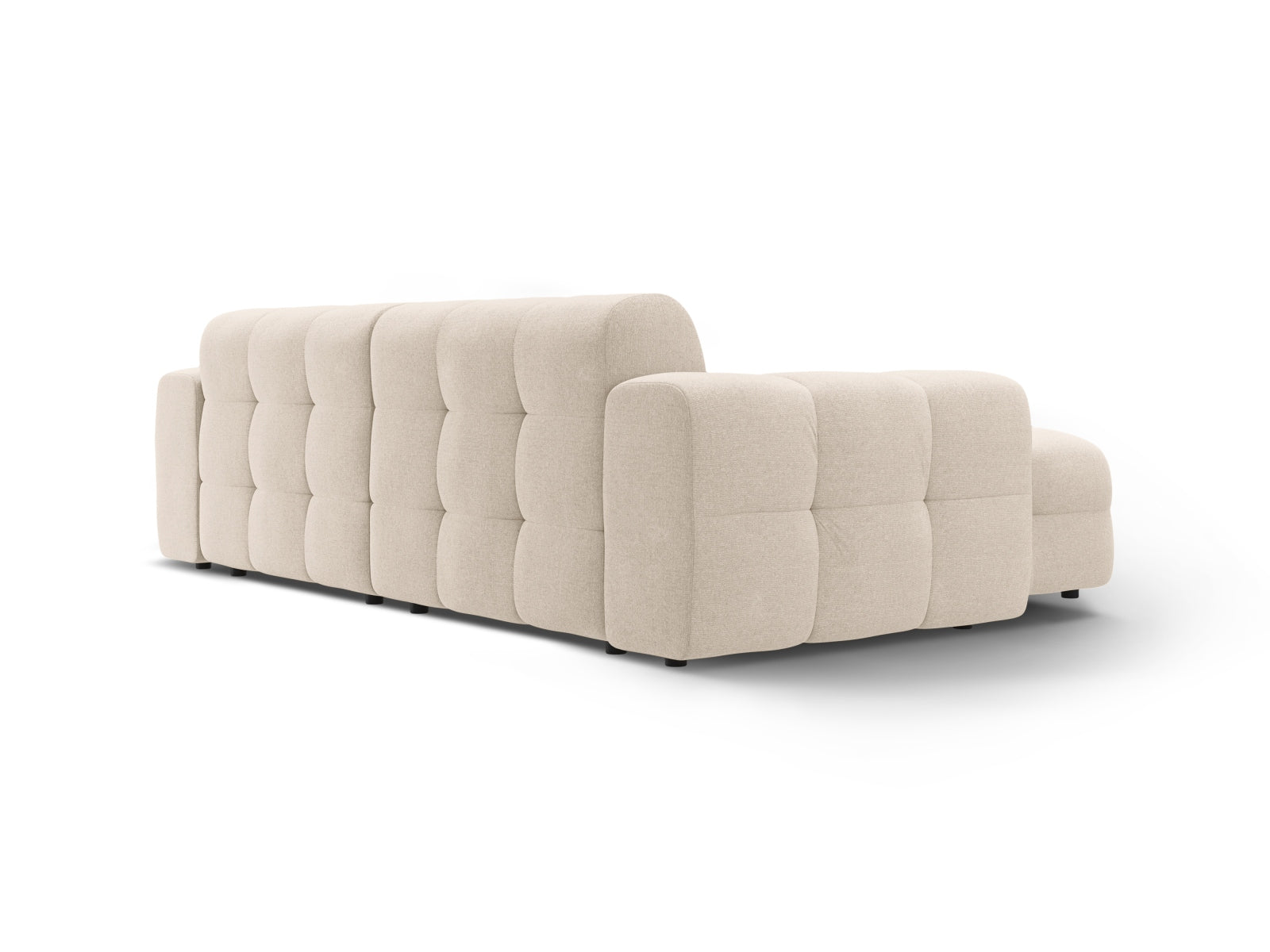 Erleben Sie das Kendal Ecksofa links 4 Sitzer von Micadoni – elegantes Velours, modernes Design und optimaler Komfort für Ihr Wohnzimmer.