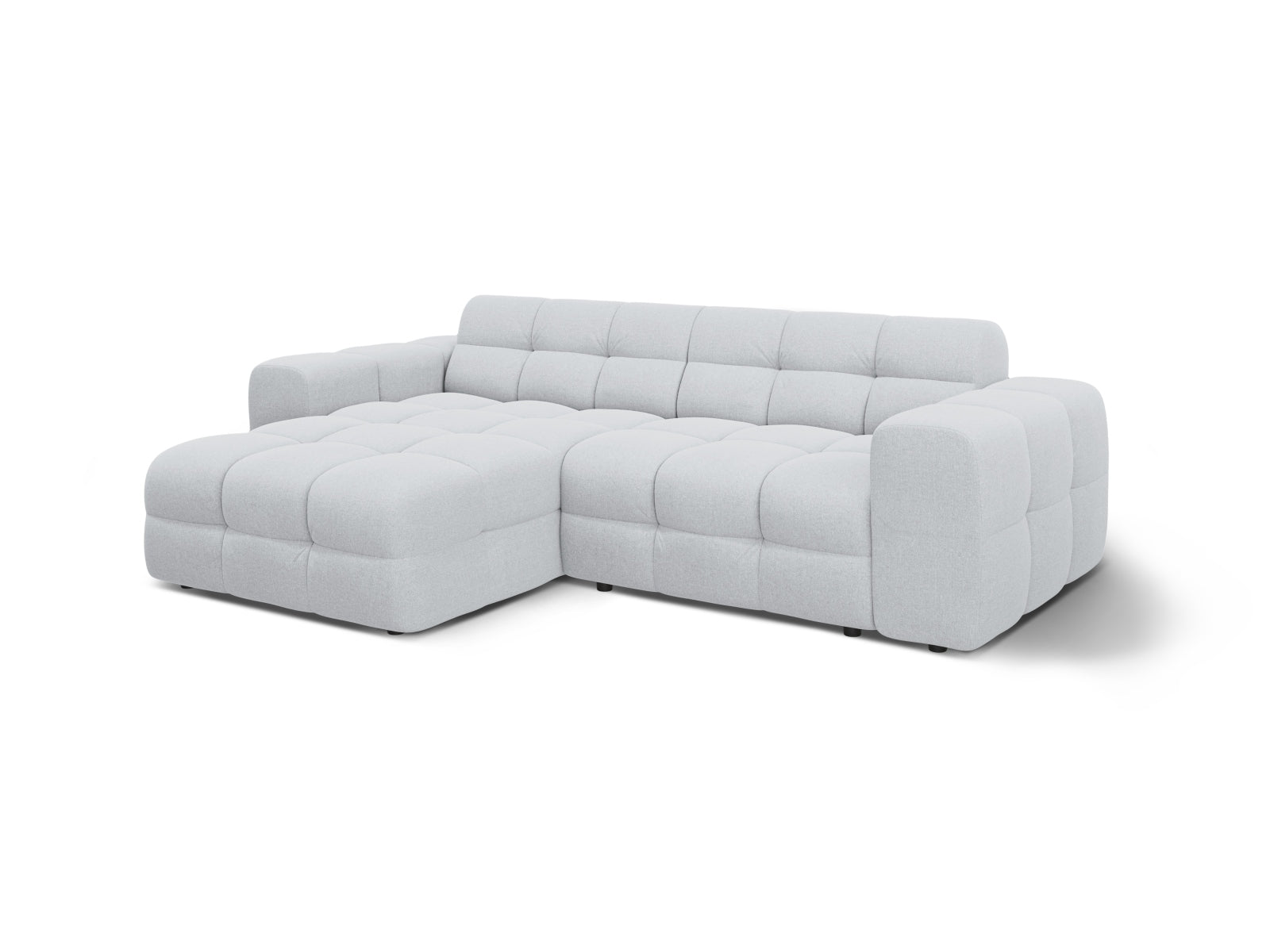 Entdecken Sie das Kendal Ecksofa links 4 Sitzer von Micadoni – stilvolles Velours, zeitgemässes Design und hervorragender Sitzkomfort für Ihr Zuhause.