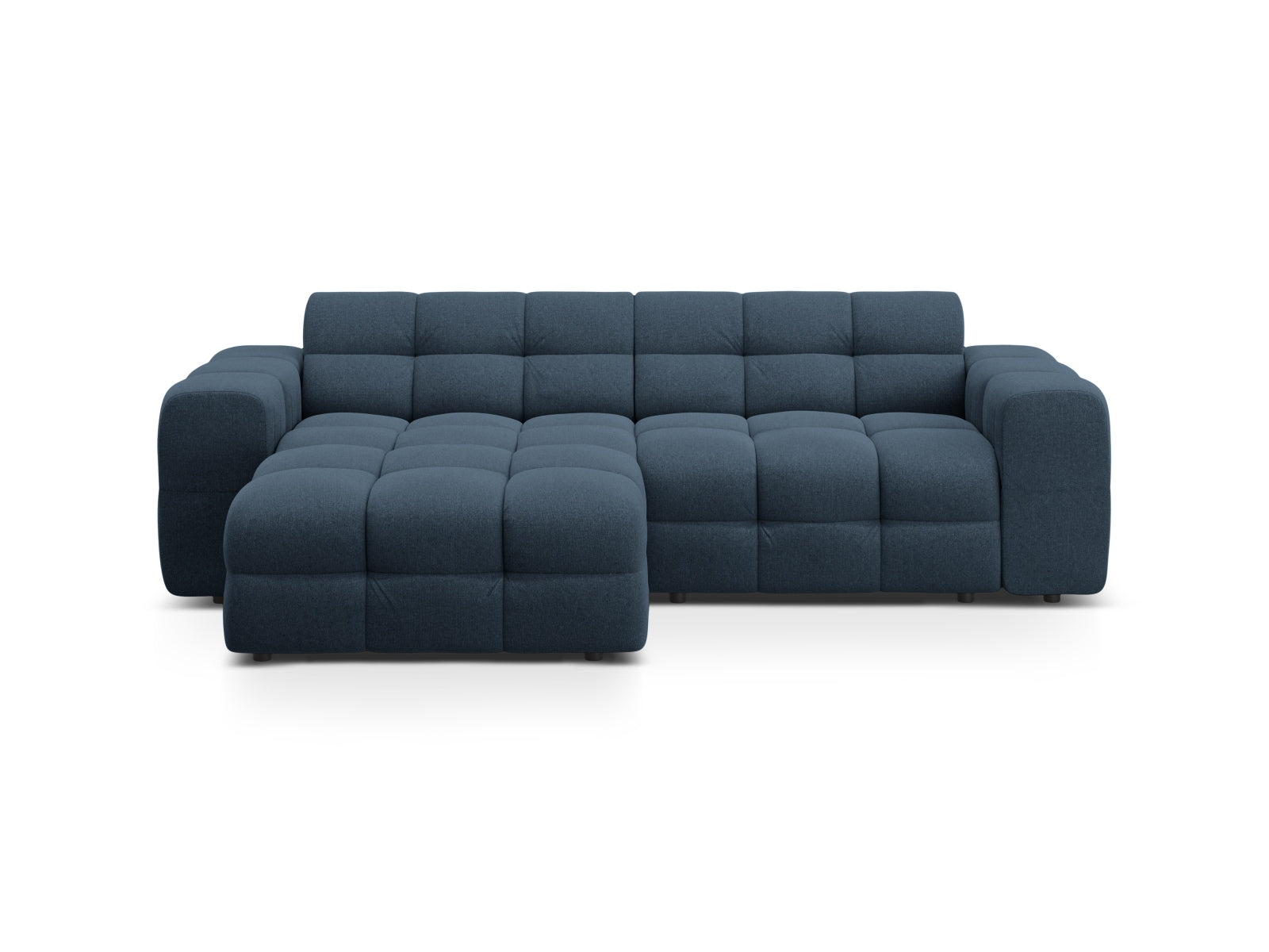 Kendal Ecksofa links 4 Sitzer in Navy Blue-Ottawa präsentiert im Onlineshop von KAQTU Design AG. L-Sofa links ist von Micadoni