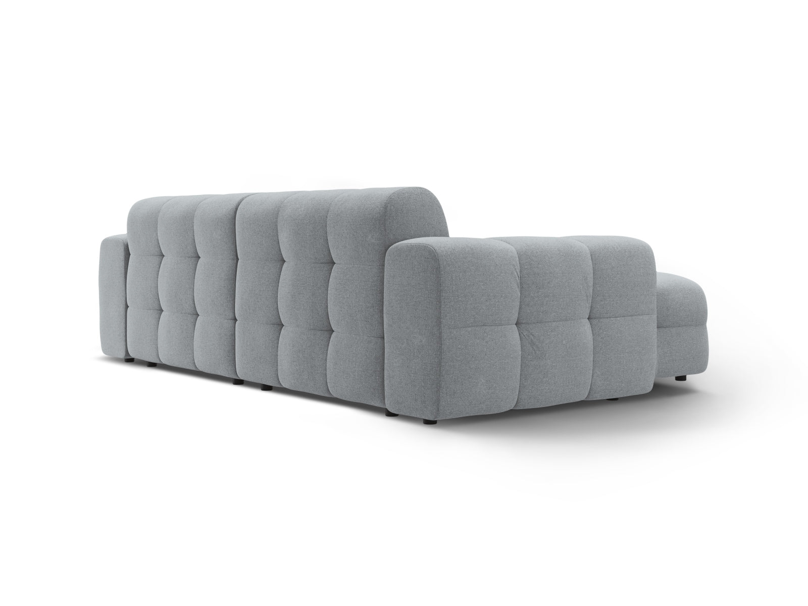 Elegantes Kendal Ecksofa links, 4-Sitzer in Platinum-Ottawa, ideal für gemütliche Abende und modernes Wohndesign.