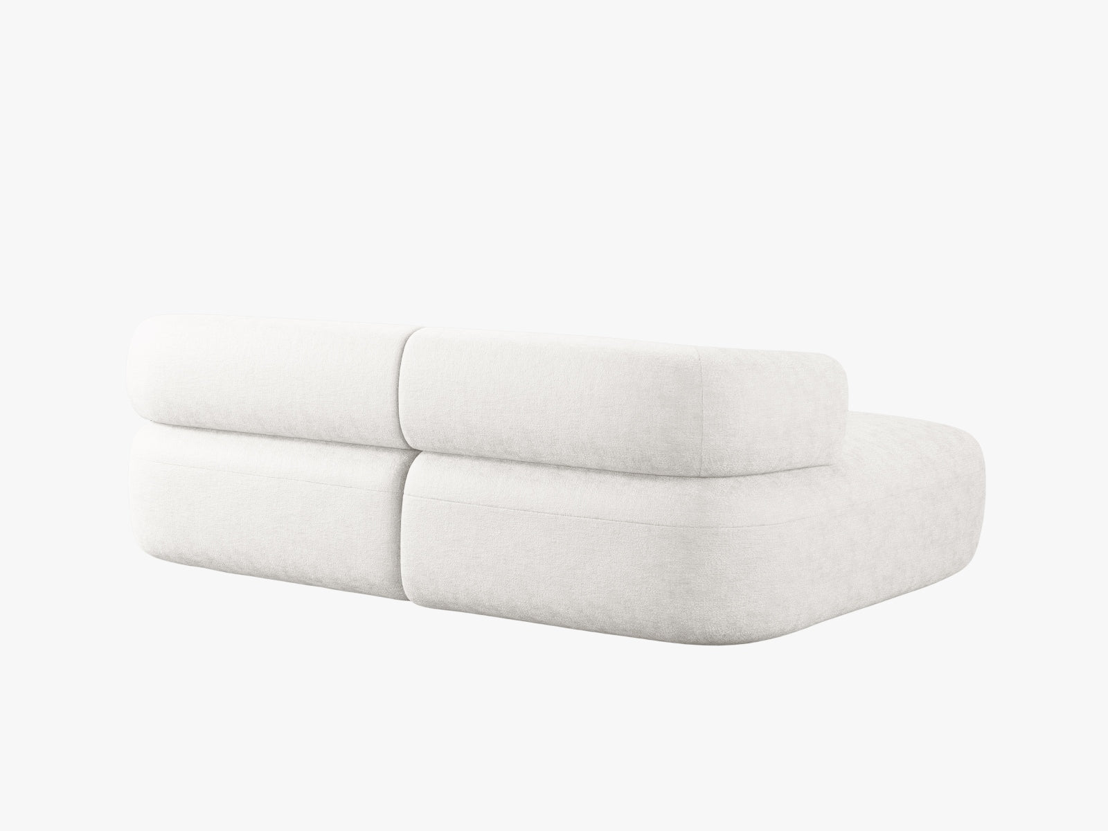 Elegantes 5-Sitzer Ecksofa Jenny links in sanftem Beige, perfekt für stilvolle Wohnzimmer. Hochwertige Materialien von Micadoni.