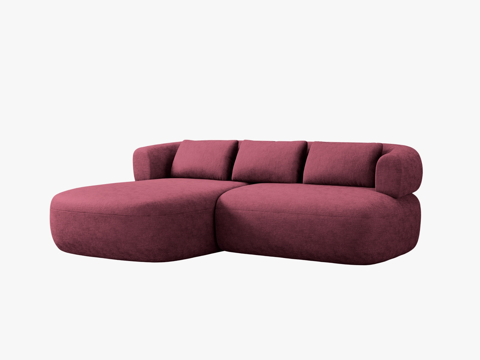 Stilvolles Jenny Ecksofa links von Micadoni, 5-Sitzer in Cherrywood, perfekt für entspannte Abende und moderne Wohnkonzepte.