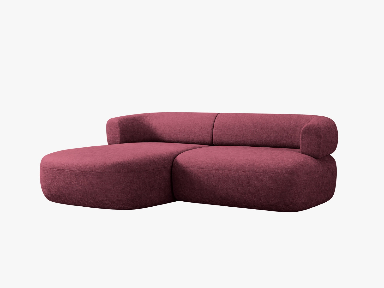 Elegantes 5-Sitzer Jenny Ecksofa links von Micadoni in Cherrywood, ideal für gemütliche Stunden und stilvolle Einrichtungsideen.