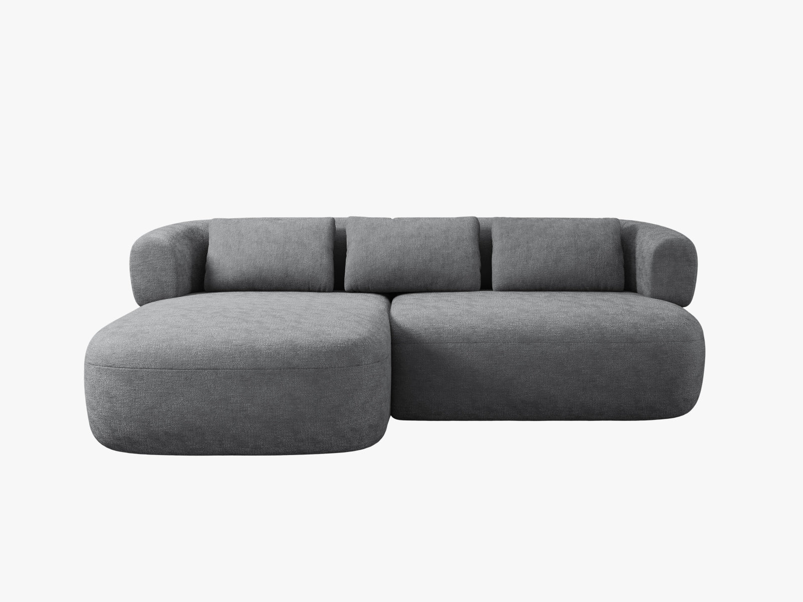 Entdecken Sie das Jenny Ecksofa links 5 Sitzer von Micadoni – ein elegantes Möbelstück, das Komfort und Stil in Ihr Wohnzimmer bringt.