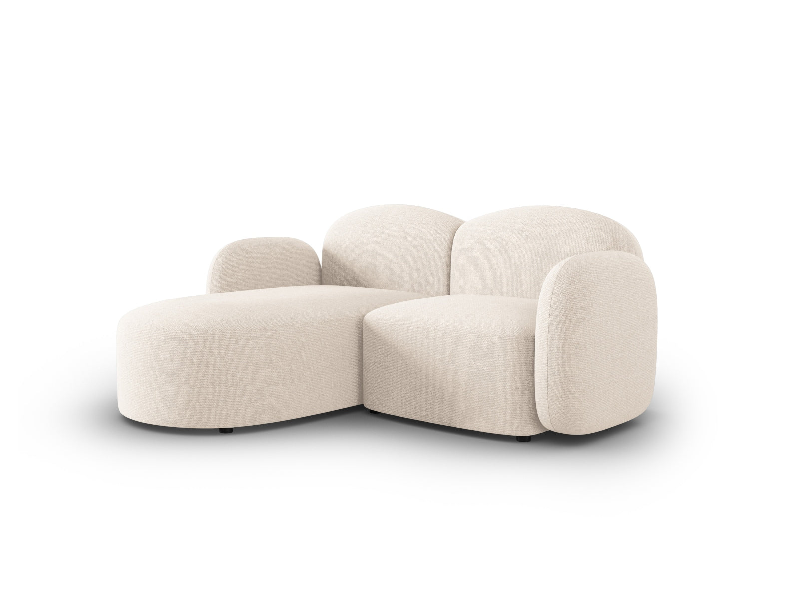 Erleben Sie das stilvolle Blair Ecksofa links von Micadoni – ein eleganter 3-Sitzer aus luxuriösem Velours, ideal für modernen Wohnkomfort.