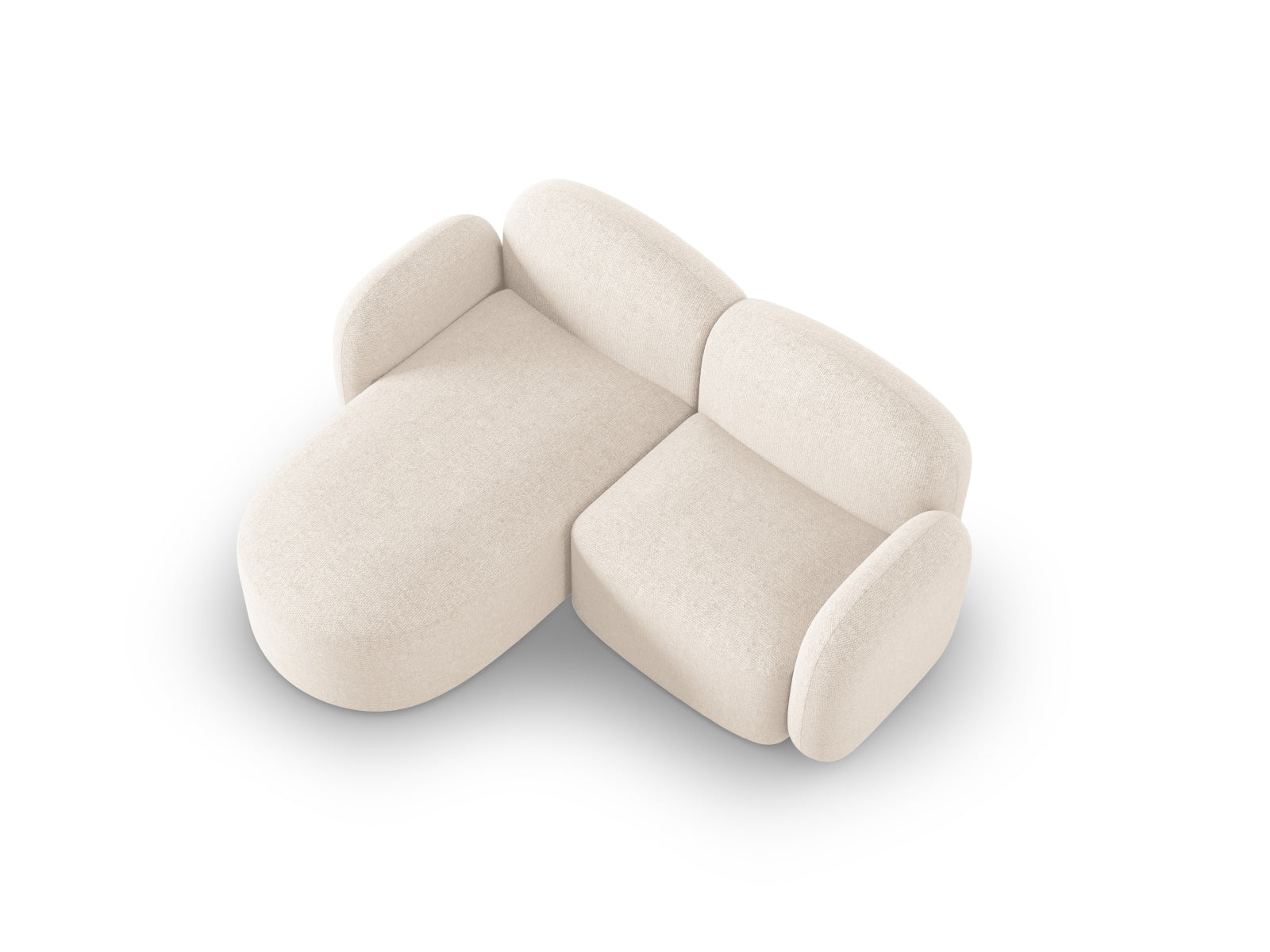 Erleben Sie das stilvolle Blair Ecksofa links von Micadoni – ein eleganter 3-Sitzer aus feinstem Velours, ideal für Ihr modernes Wohnambiente.