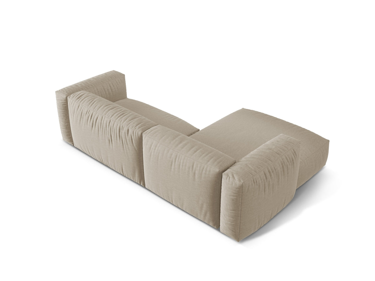 Martina Modulares Ecksofa links 2 Sitzer in Light Beige-Boston präsentiert im Onlineshop von KAQTU Design AG. L-Sofa links ist von Micadoni