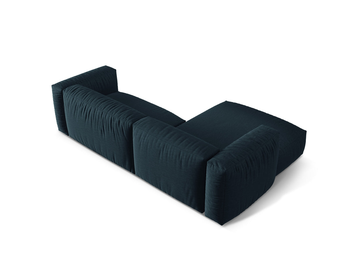 Martina Modulares Ecksofa links 2 Sitzer in Blue Jeans-Boston präsentiert im Onlineshop von KAQTU Design AG. L-Sofa links ist von Micadoni