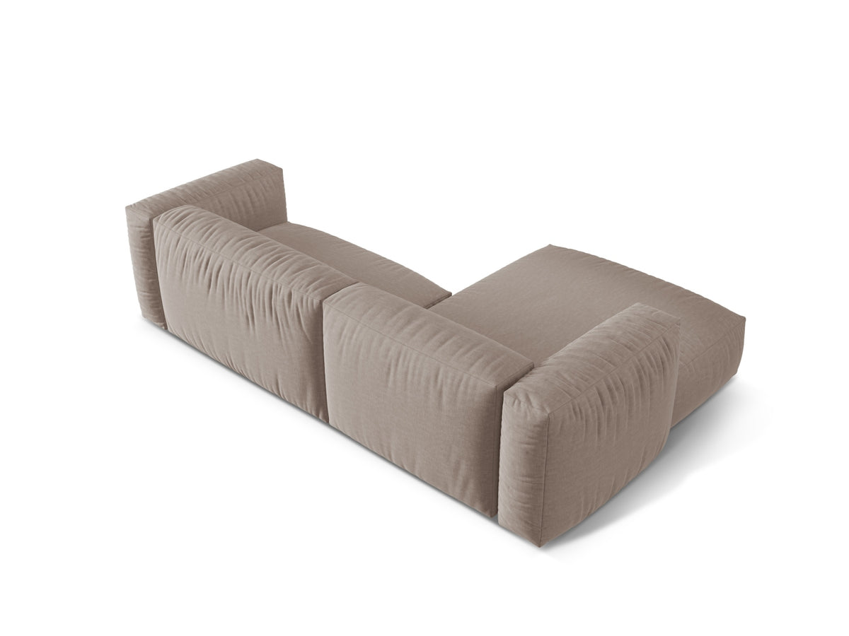 Martina Modulares Ecksofa links 2 Sitzer in Dark Beige-Boston präsentiert im Onlineshop von KAQTU Design AG. L-Sofa links ist von Micadoni