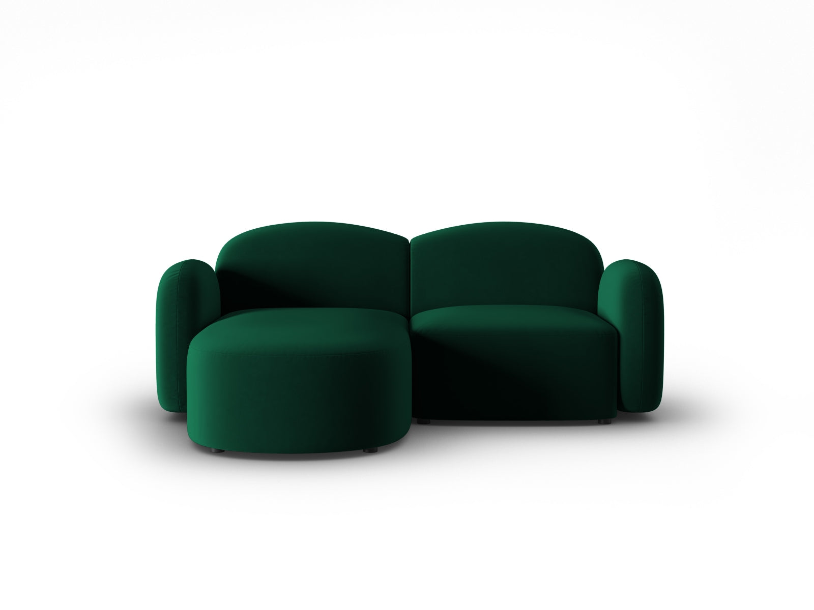 Blair Velour links Ecksofa 3 Sitzer in Bottle Green präsentiert im Onlineshop von KAQTU Design AG. Ecksofa links ist von Micadoni