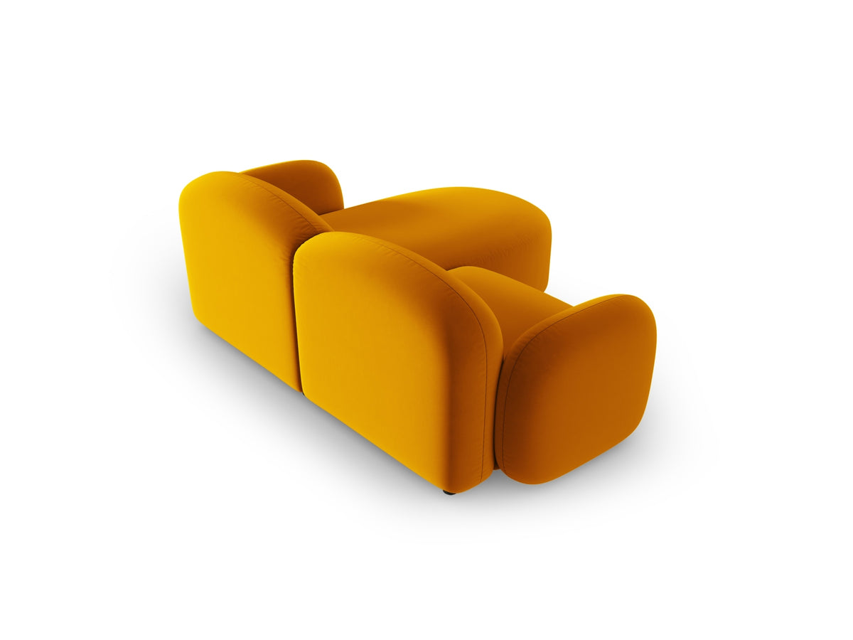 Blair Velour links Ecksofa 3 Sitzer in Yellow-Casino präsentiert im Onlineshop von KAQTU Design AG. L-Sofa links ist von Micadoni