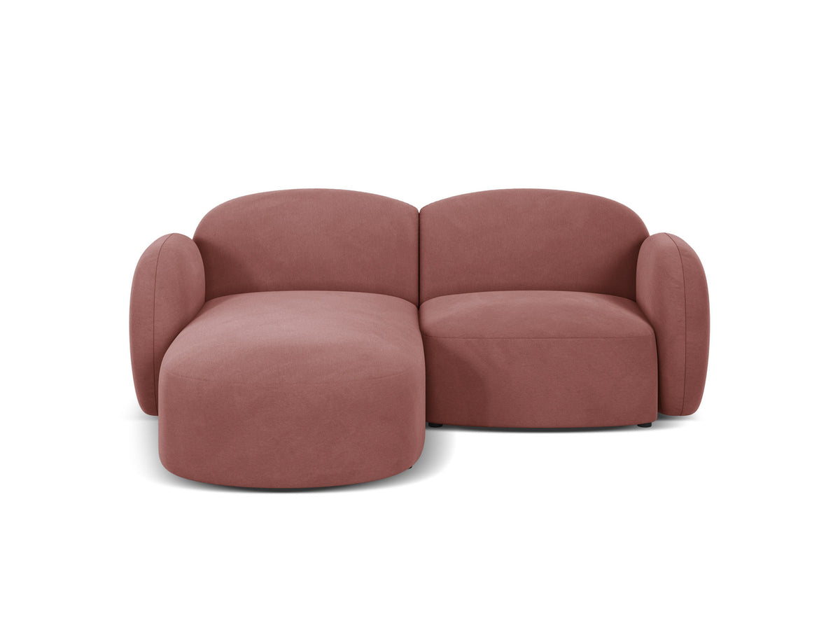 Blair Velour links Ecksofa 3 Sitzer in Flamingo-Casino präsentiert im Onlineshop von KAQTU Design AG. L-Sofa links ist von Micadoni