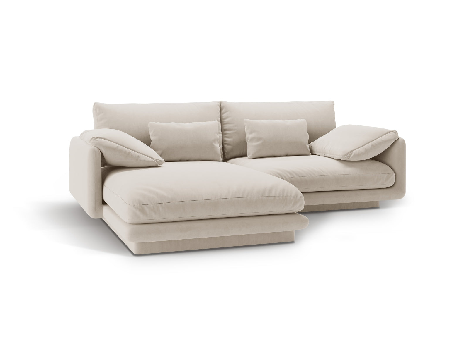 Entdecken Sie das Torino Velour links Ecksofa 3 Sitzer von Micadoni – elegantes Design, erstklassiger Komfort und ideal für Ihr trendiges Zuhause.